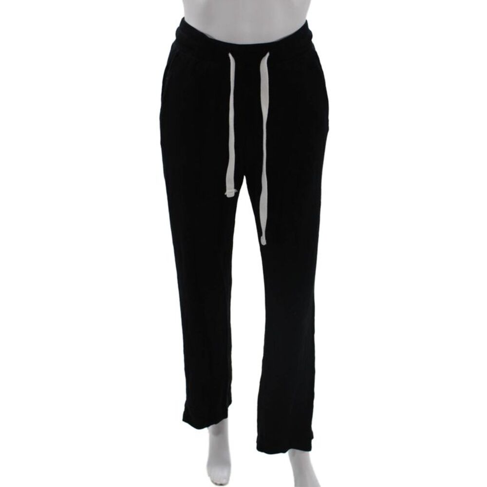 Splits 59 Womens Mid Rise Drawstring Knit Sweatpants Black Size Extra Small